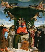 Lorenzo Lotto Thronende Madonna painting